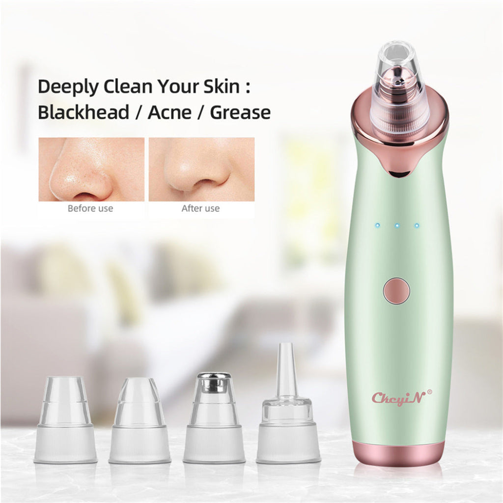 Electric blackhead remover
Pore vacuum cleaner
Acne suction beauty device
Blackhead removal tool
Chayin blackhead suction machine
Deep pore cleansing device
Facial vacuum for acne and grease
Multi-head blackhead extractor
Rechargeable pore cleaner
Gentle suction skin care tool