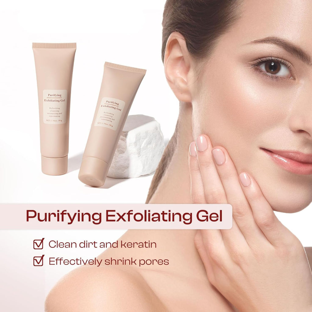 Discover the facial care revolution with this gel-cream that combines exfoliating effectiveness and hydrating comfort!