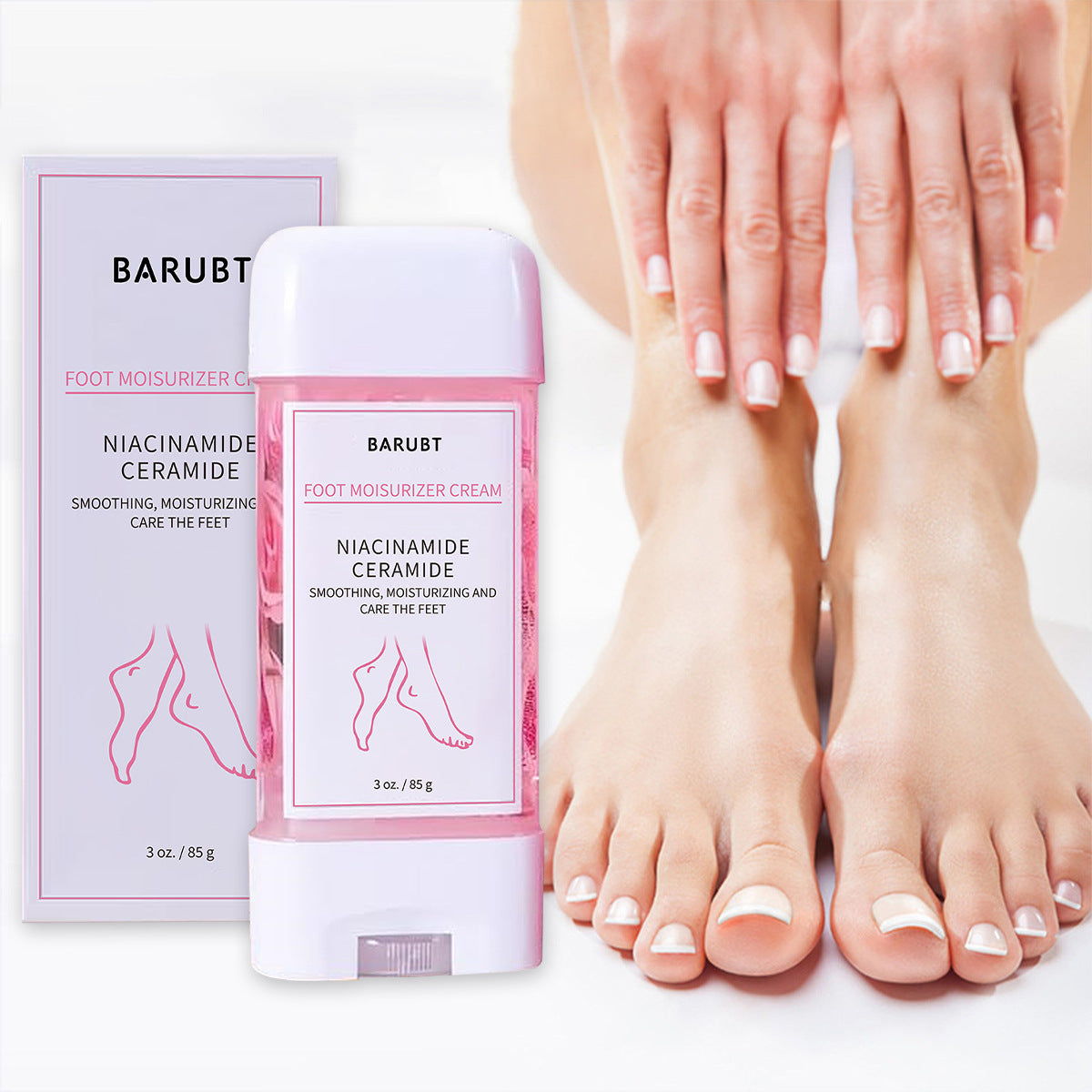 Give your feet and hands the repairing care they deserve with this ultra-effective BARUBT cream!