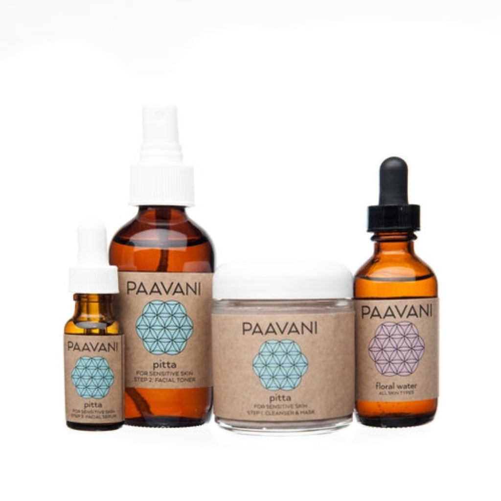 Ayurvedic skincare for sensitive skin
Pitta dosha skincare ritual
Natural facial kit for reactive skin
Herbal skincare for inflammation
Organic calming facial set
Ayurvedic facial for redness and irritation
Vegan skincare for Pitta skin type
Holistic skincare for sensitive skin
Cooling skincare for heat-prone skin
Ayurvedic beauty ritual for balance