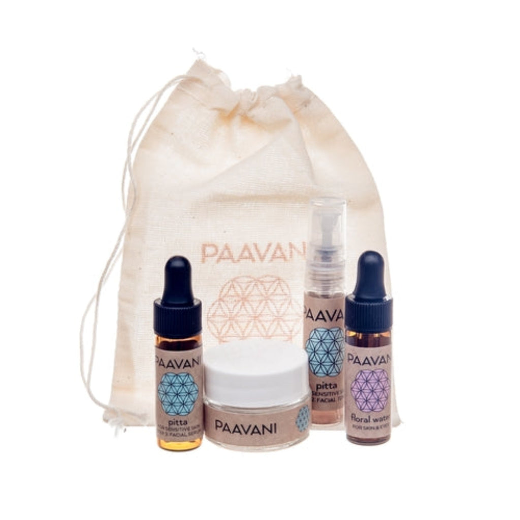 Ayurvedic skincare for sensitive skin
Pitta dosha skincare ritual
Natural facial kit for reactive skin
Herbal skincare for inflammation
Organic calming facial set
Ayurvedic facial for redness and irritation
Vegan skincare for Pitta skin type
Holistic skincare for sensitive skin
Cooling skincare for heat-prone skin
Ayurvedic beauty ritual for balance