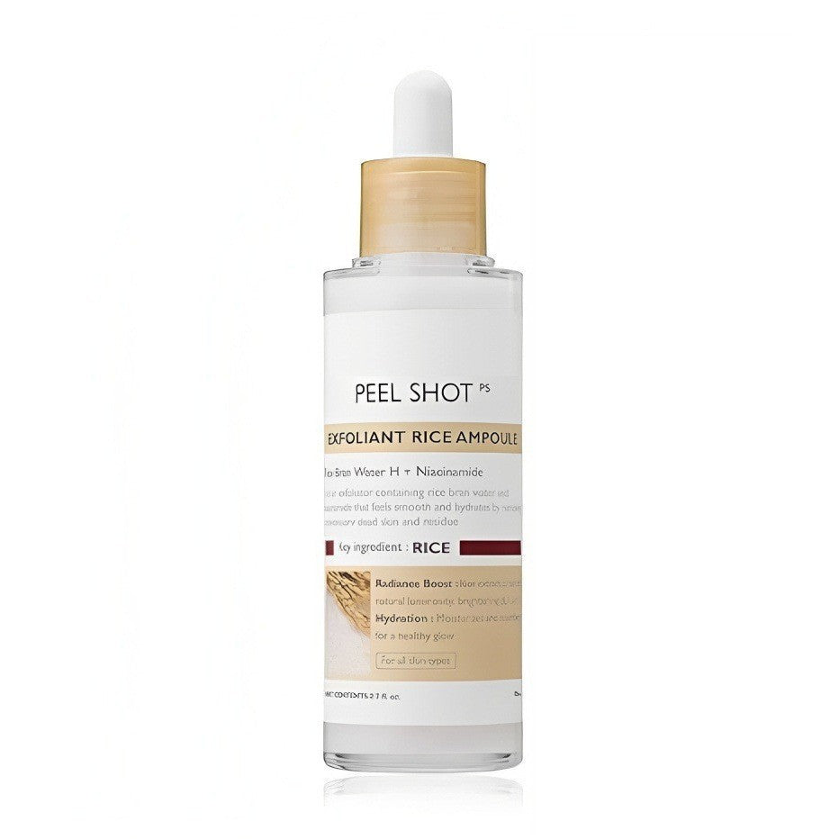 Black Rice Exfoliating Ampoule - Gentle Face Scrub Anti-Blackheads